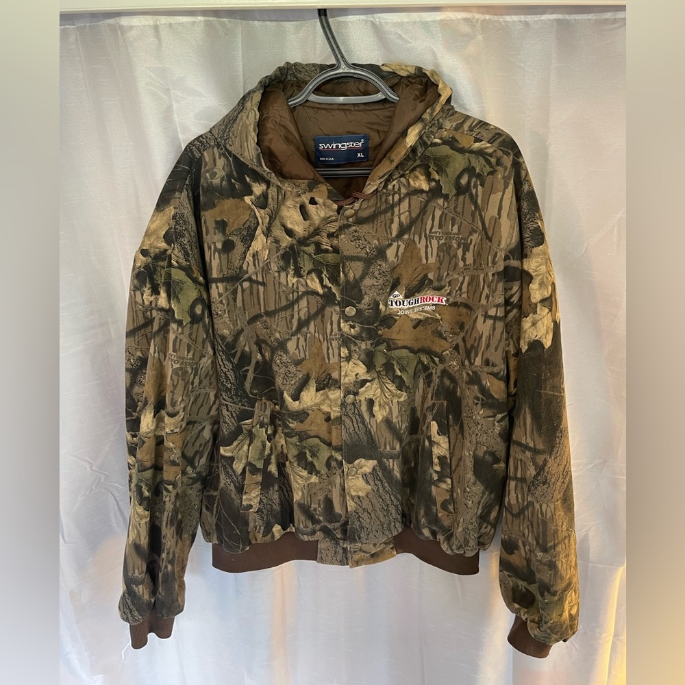 Swingster Mossy Oak Quilted Brown Jacket